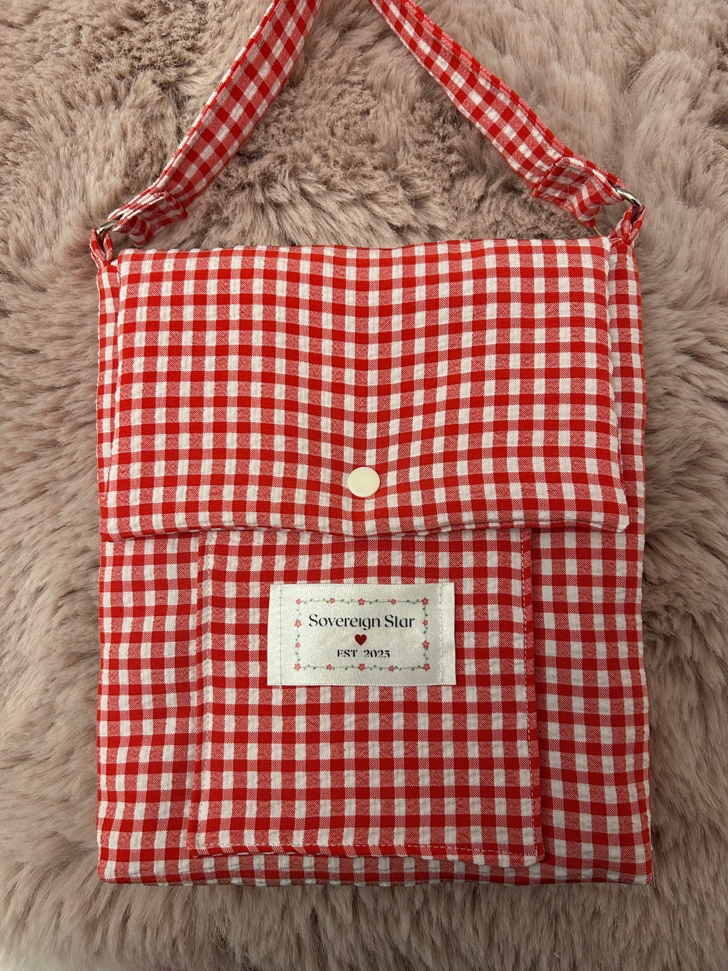 Cottagecore Gingham Messenger Bags