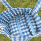 Blue Gingham Tote Bag