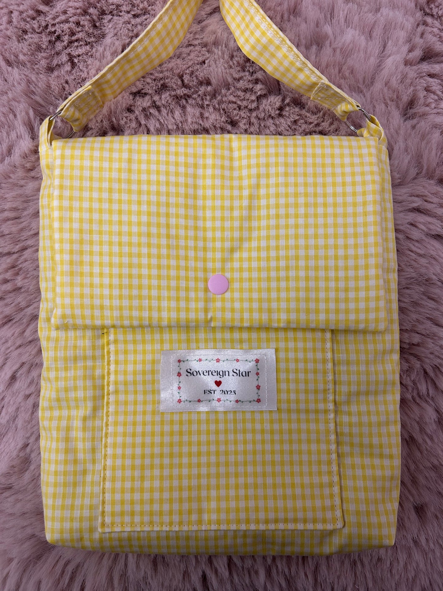 Cottagecore Gingham Messenger Bags