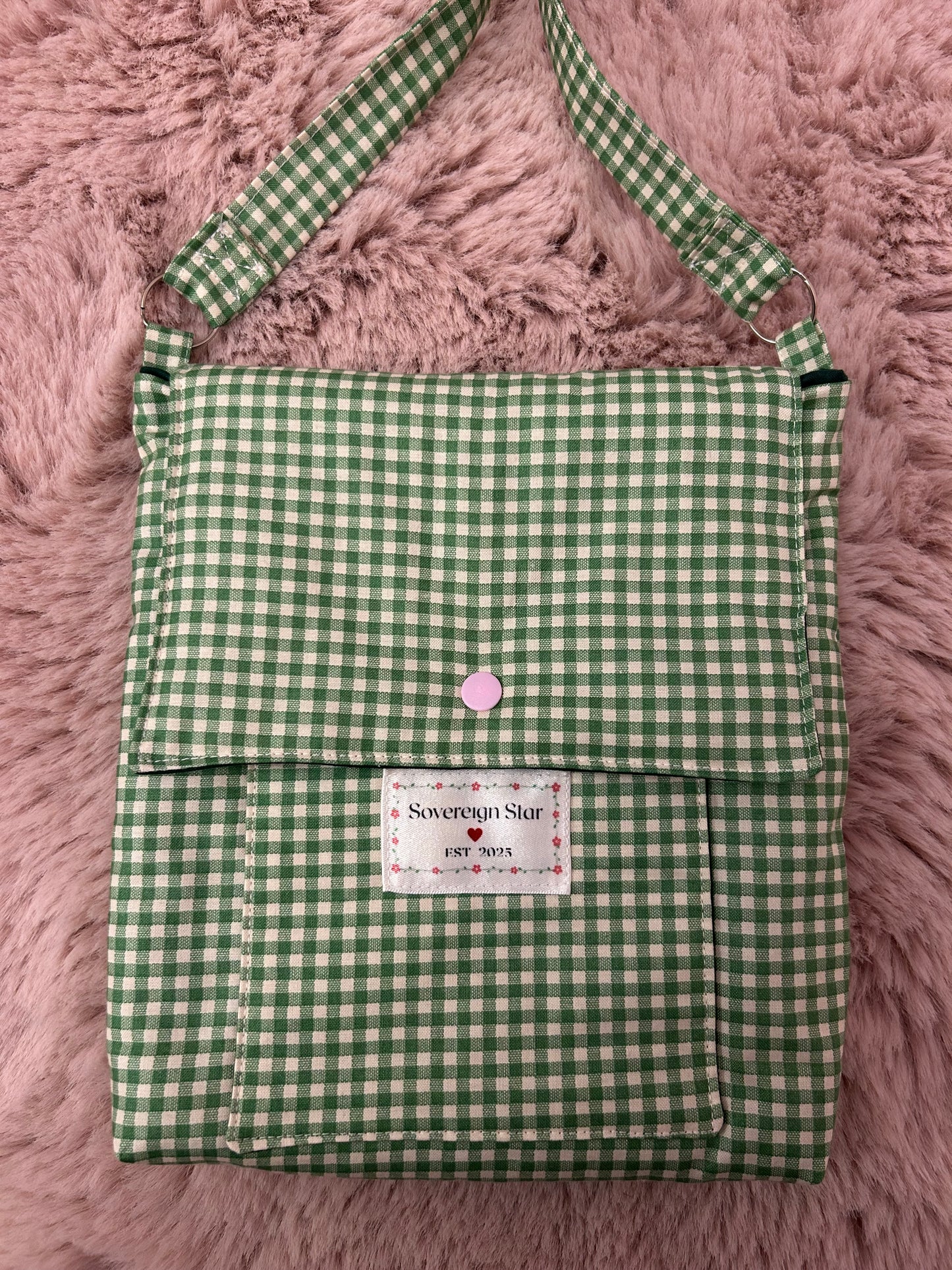 Cottagecore Gingham Messenger Bags