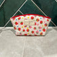 Limited Edition Sweet Strawberry Quilted Cosmetic Pouches