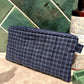 Blue Tartan Cosmetic Pouch