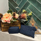 Blue Tartan Quilted Toiletry Pouches