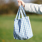 Blue Gingham Tote Bag