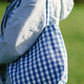 Blue Gingham Tote Bag